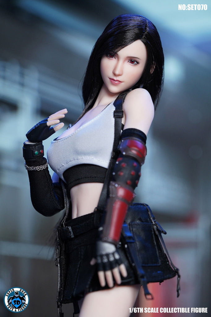 Super Duck Toys (SET070) 1/6 Scale Tifa 2.0 Head Sculpt & Outfit